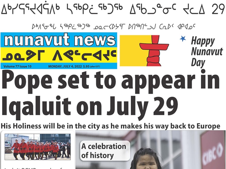 Cropped cover Nunavut News July 4