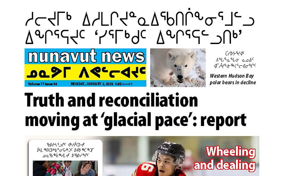 Cropped Nunavut front Dec. 30, 2022