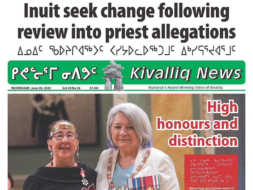 Kivalliq News cropped front page June 28