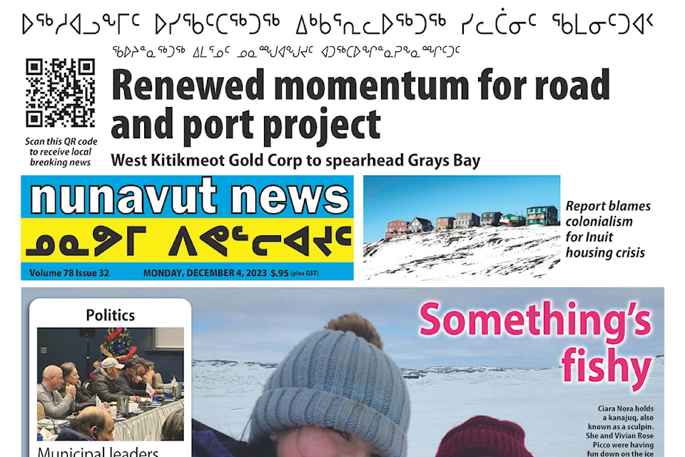 Nunavut News cropped front Dec. 4