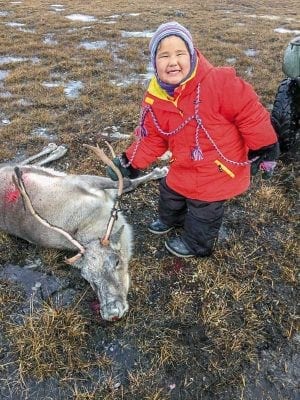 0309Mimi Tucktoo Mimi Tucktoo Taloyoak Here is my daughter, Flower Tucktoo - 4 years old at the time, with her first caribou. September 2016.