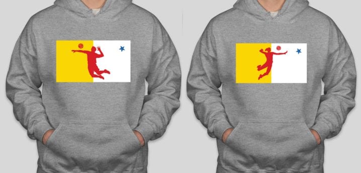 This is the special one-of-a-kind design that will adorn T-shirts and hoodies that were purchased to help raise money for Jeannie Arreak-Kullualik, a long-time member of the Volleyball Nunavut board who was diagnosed with non-Hodgkin's lymphoma last month. Volleyball Nunavut raised $10,000 through the sale of the clothing that was given to Arreak-Kullualik to help with her expenses during her battle with the disease. image courtesy of Volleyball Nunavut