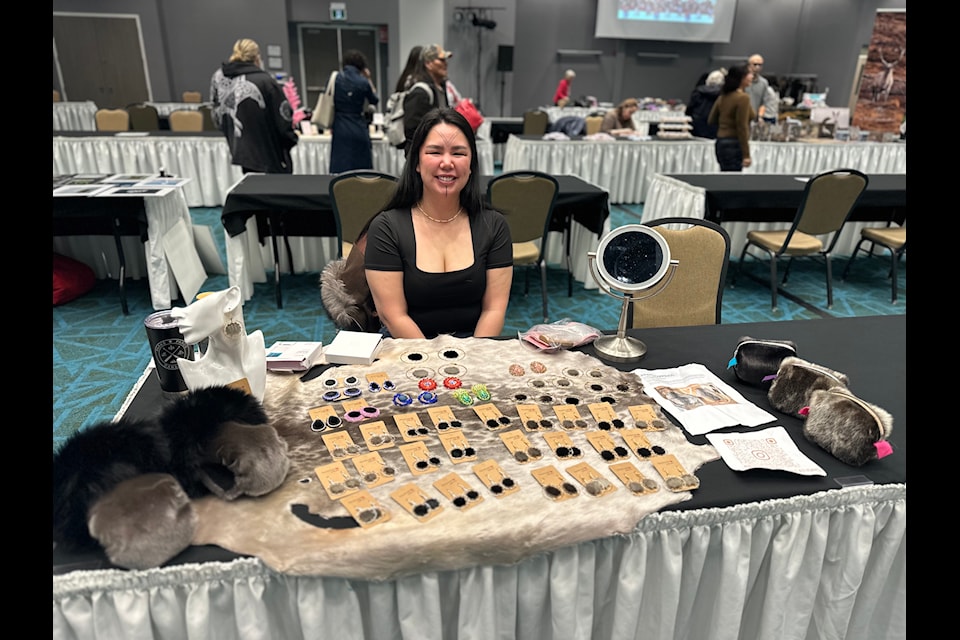 Candice Sudlovenick was selling her unique spin on traditional Inuit -style earrings and accessories. Find her on Instagram at @sanaugakkacreations.