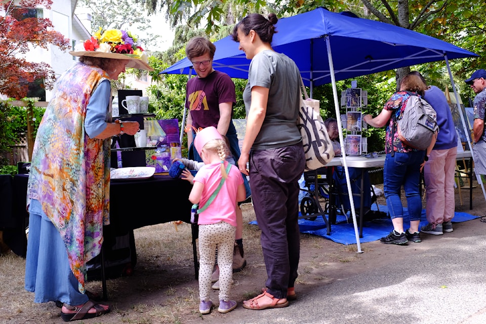 A record 54 artisans took part in the 19th Bowker Creek Brush Up art show Sunday, Aug. 11. 