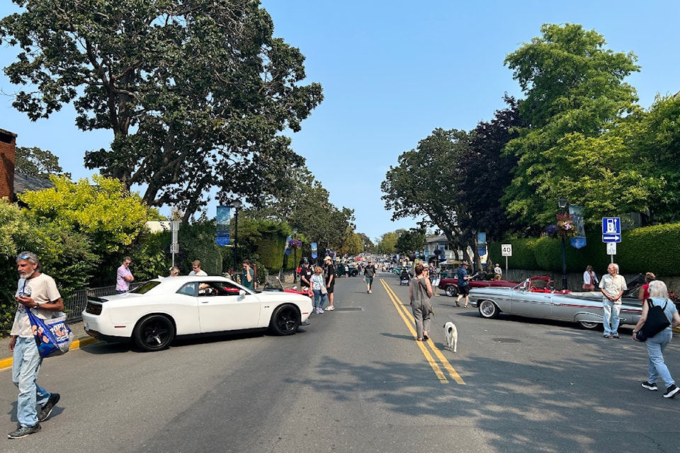 The 24th annual Oak Bay Collector Car Show, honouring the late founder Ken Agate, fills Oak Bay Avenue with cars, fans on July 20. 
