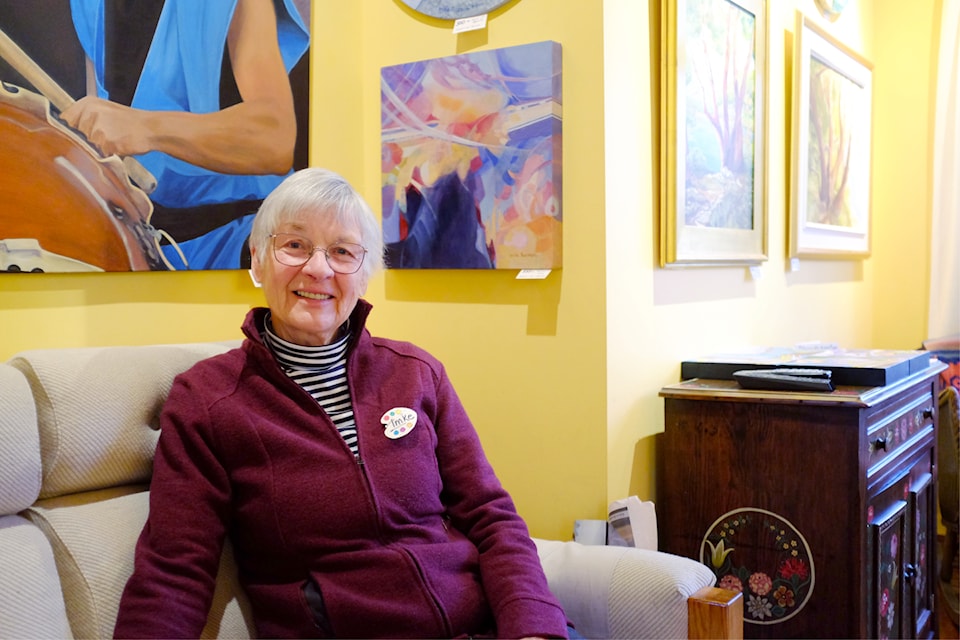 Oak Bay artist Imke Pearson refers to her home as an art gallery, with her paintings and stained-glass pieces showcased during this year's 25th Oak Bay Artists’ Studio Tour on Nov. 17.