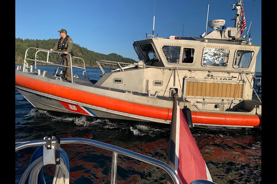 The U.S. Coast Guard 'aggressively' stopped an Oak Bay family on their way to Pender Island on Aug. 22, 2025.