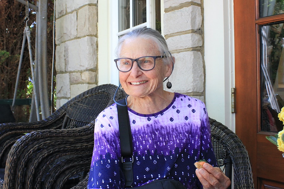 Sylvia Nielsen was one of the attendees at the Spring Readers' Tea on June 5.