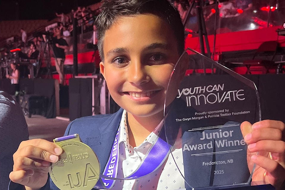 Isaiah Pereira snagged a gold medal at the 2025 Canada-Wide Science Fair in Fredericton.