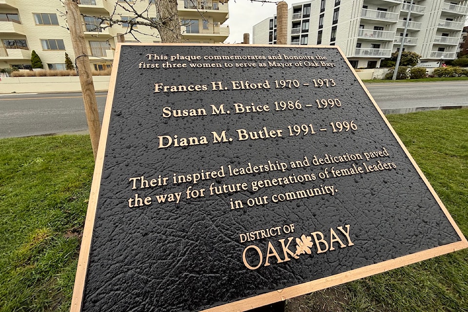 "Their inspired leadership and dedication paved the way for future generations of female leaders in our community," reads the new plaque.