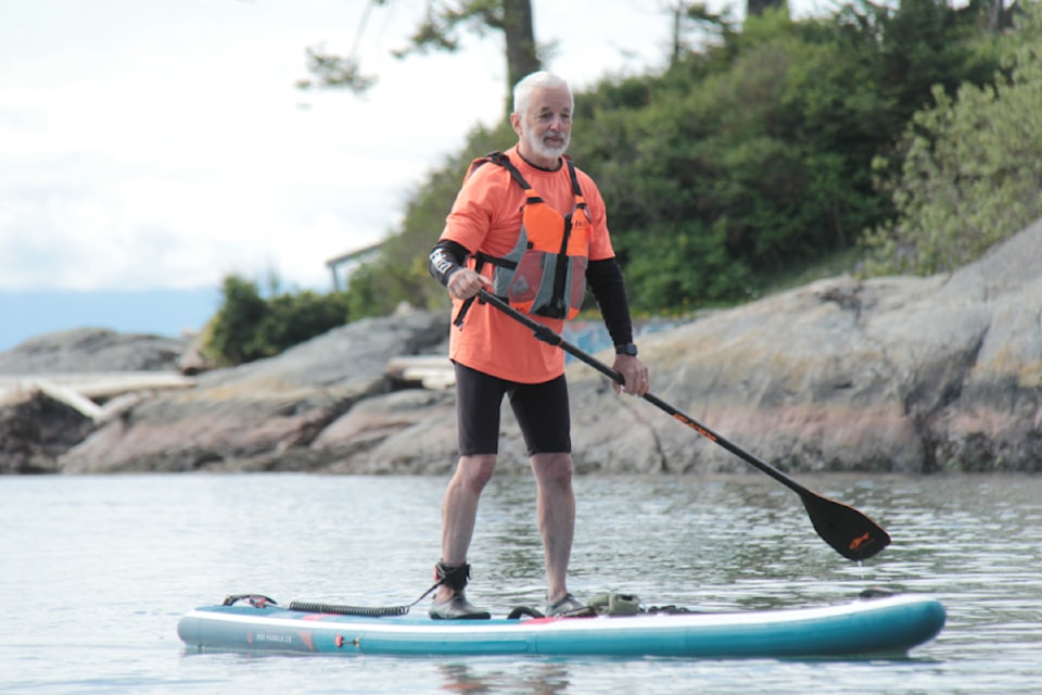 Oscar Casiro, 75, plans to paddle a total of 750 kilometres to raise funds for Island Kids Cancer Association which provides holistic support for families facing a cancer diagnosis.