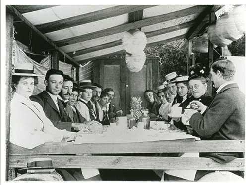 Family Tea at Oak Bay Camp, ca.1905 (Oak Bay Archives 1994-001-004)
