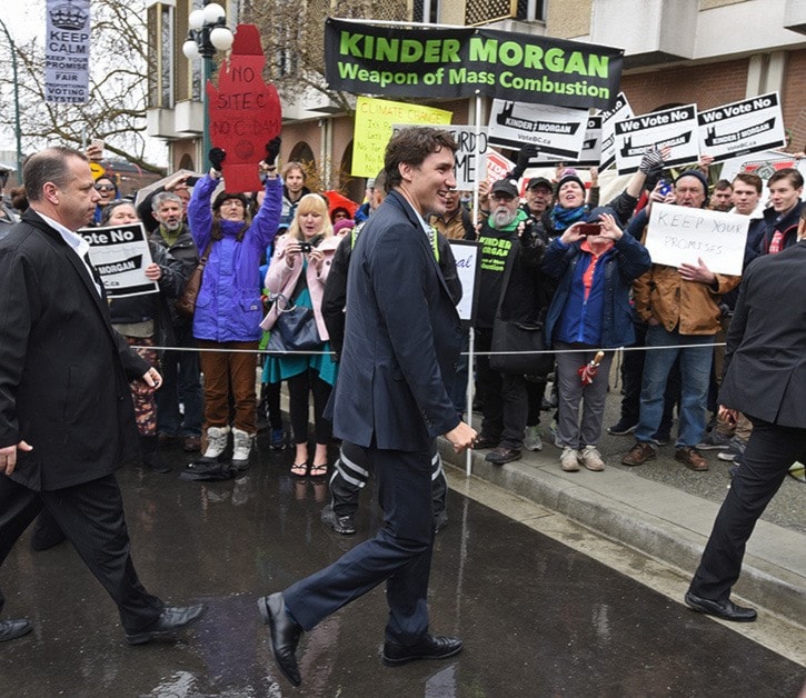 Justin Trudeau Protesters 1