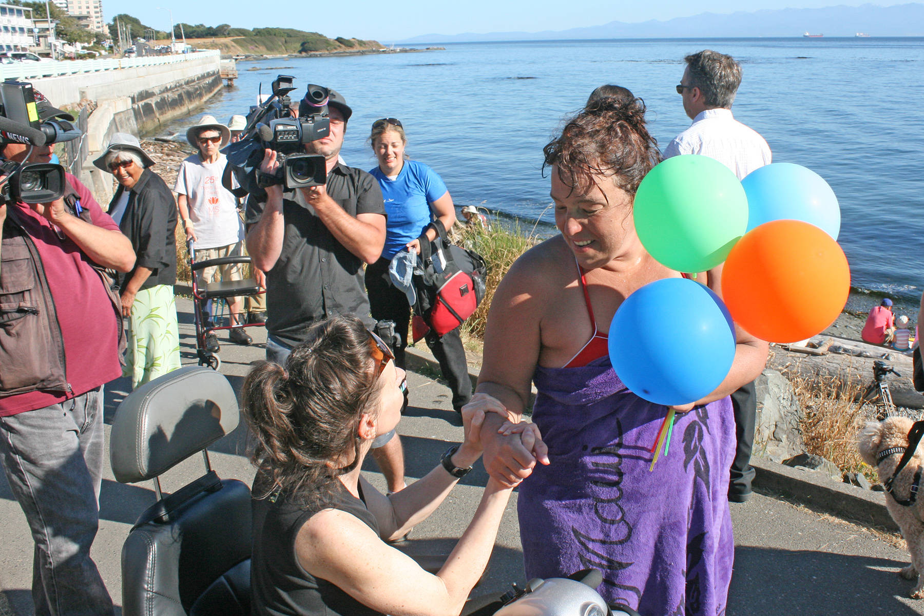Perfect day to swim 29km across the Salish Sea