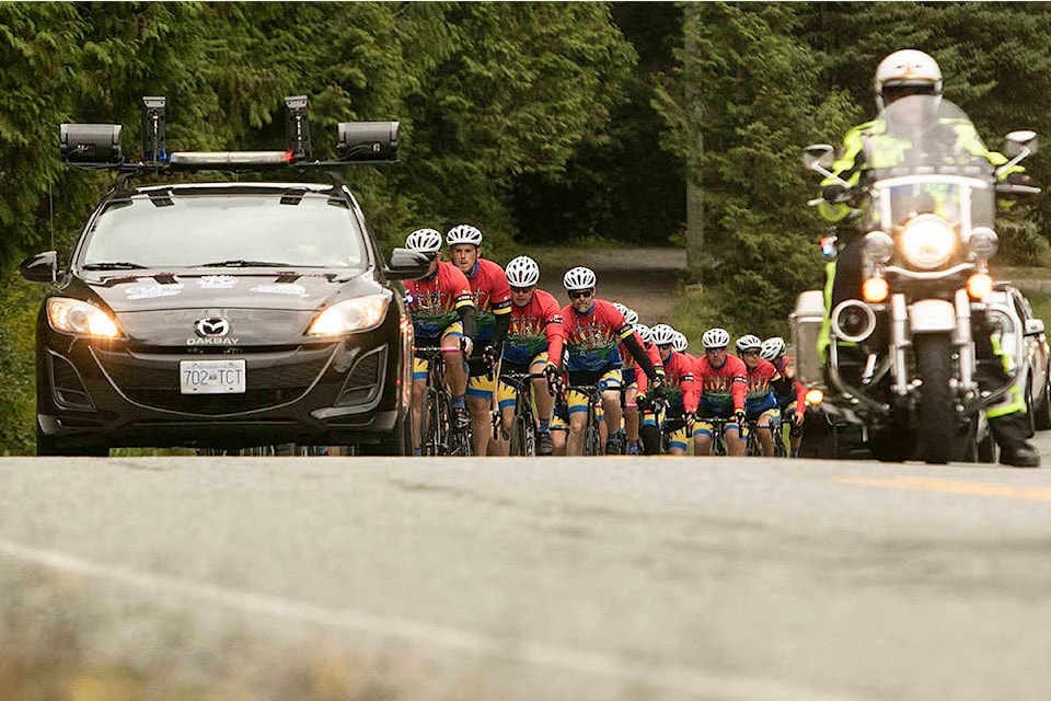 A 12-day alumni tour of community-based teams will start riding different legs of the Tour de Rock for 2021, starting as per tradition, in Port Alice on Sept. 20. (Photo by Arnold Lim/Tour de Rock)