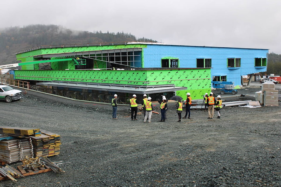 The constructions site of Pexisen Elementary on Oct. 22. (Jake Romphf/News Staff)