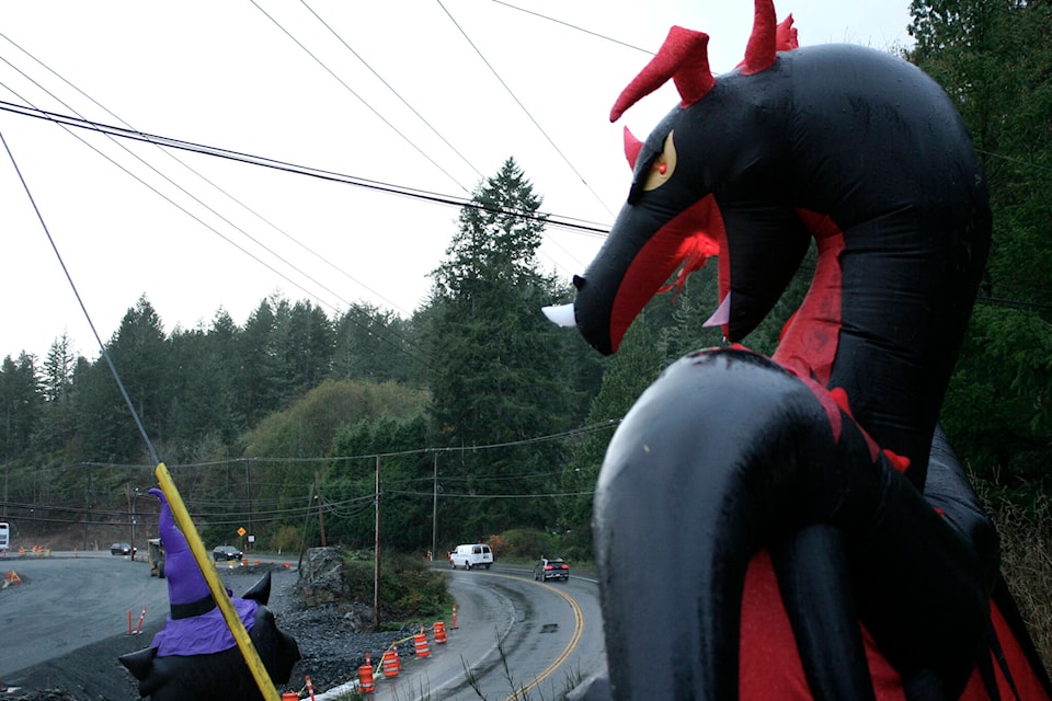 The dragon was Ross’ first decoration. (Bailey Moreton - Sooke News Mirror)