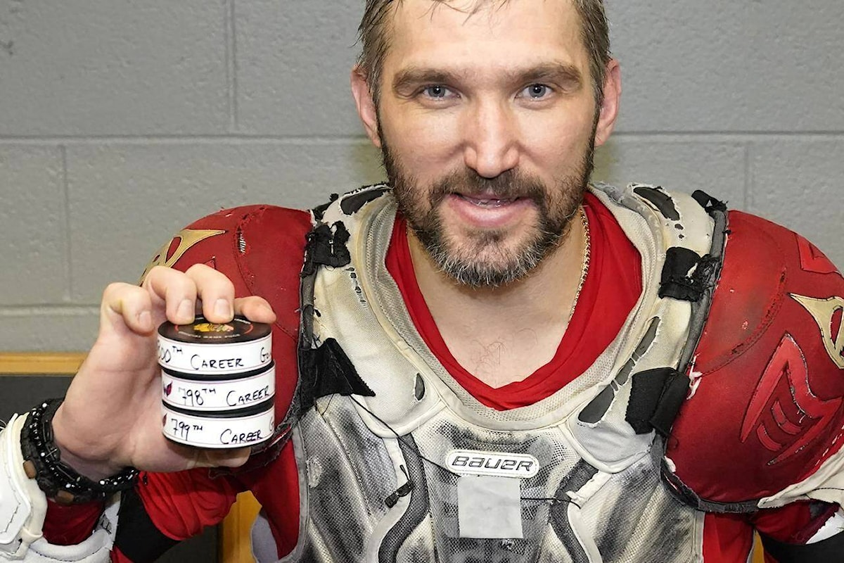Alex Ovechkin scores 802nd NHL goal to pass Gordie Howe for No. 2