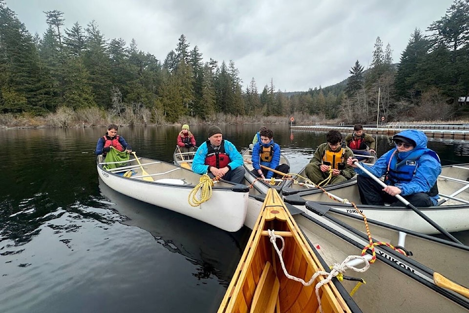 The 5th Garry Oak Scout group is getting certification on the water in preparation for eight days on the Testin and Yukon rivers this summer. (Courtesy Keith Dodd)