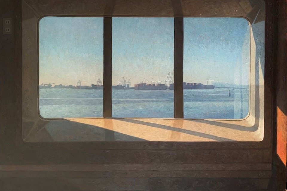 Tsawwassen Ferry by Josh Wallace whose work is on display at Madrona Gallery this month. (Courtesy Madrona Gallery)