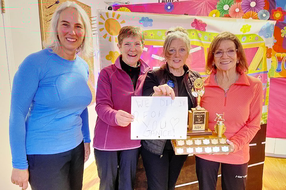 Winner B Event, from left, Sandra Kewley, Cheryl Biggs, Lorane Martin, and Lynda Burn. (Contributed photo)