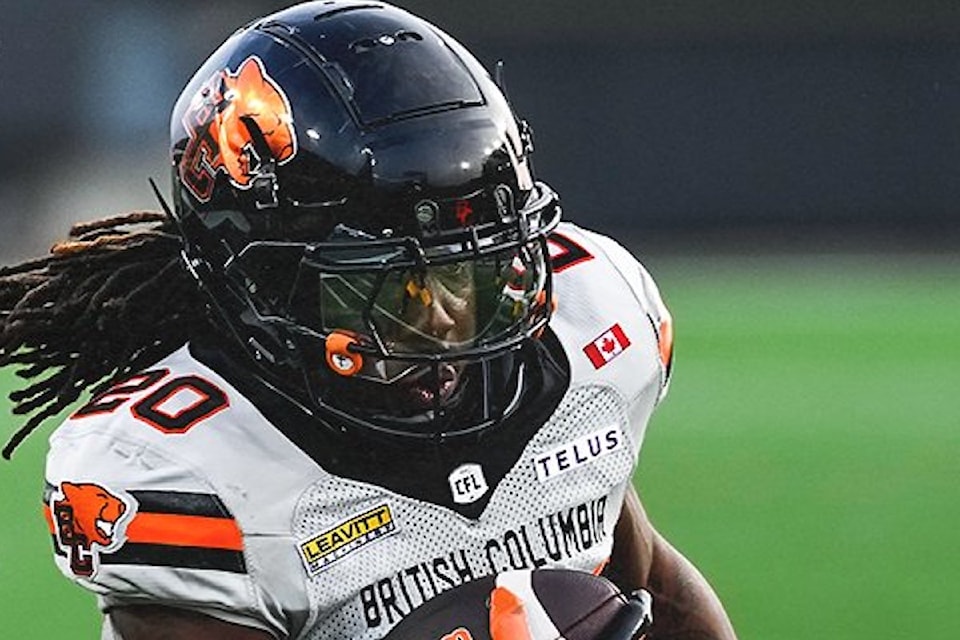 BC Lions football action