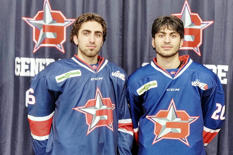 Oceanside Generals' Alexandre and Mathias Alhaj, twin brothers from France, have enjoyed their time playing in Canada.