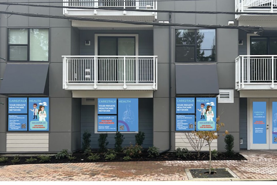 The new Care2Talk Health-plus clinic in Qualicum Beach will open some time in March 2025.