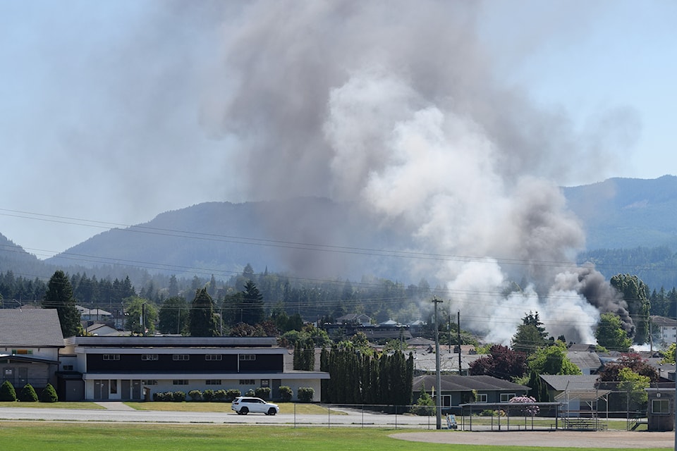 Fire crews have been called to a structure fire in the 3900 block of Anderson Avenue in Port Alberni.