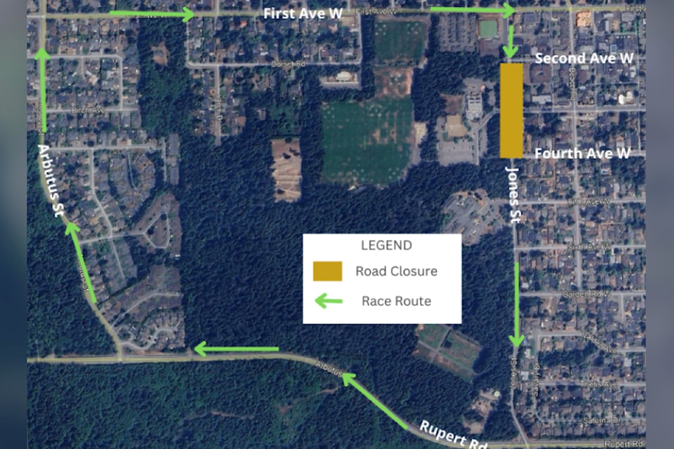 A section of Jones Street will be closed from 8:30 a.m. to 12:50 p.m. for the triathlon on June 22.