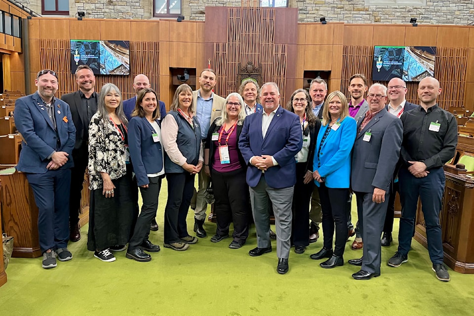 Councillors from Parksville and Qualicum Beach met with MP for Courtenay-Alberni Gord Johns during the 2025 FCM conference in Ottawa.
