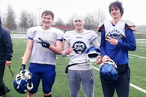 5 Ballenas Whalers players vie for spots on B.C. football team