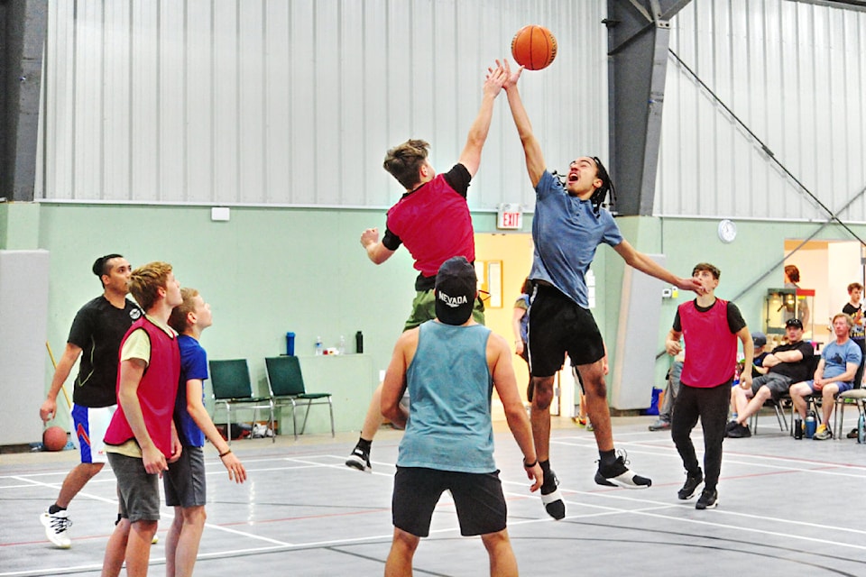 A jump ball gets the final game between Tasmanian Tomatoes and Next Chapter started.