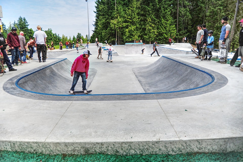 The newly designed Qualicum Beach Skatepark is now officially open.