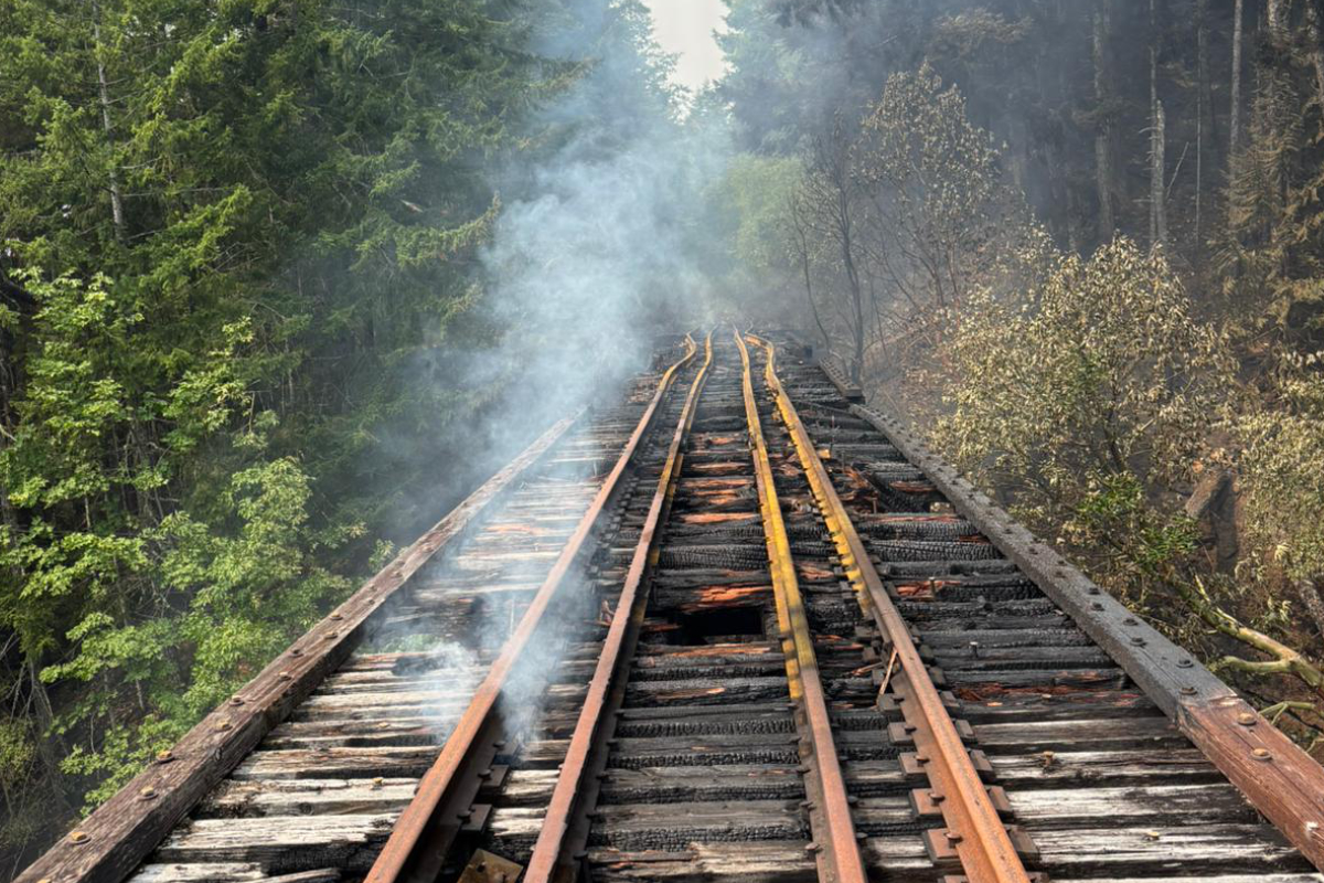 'A real setback': Island Corridor Foundation to assess trestle fire damage