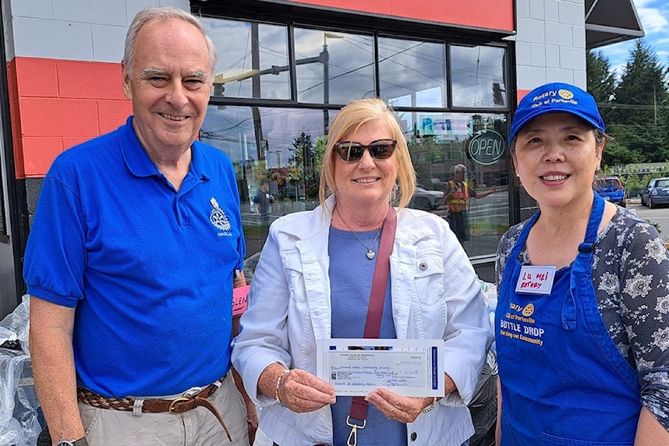 PHOTOS: Rotary Club of Parksville hands out more than $38K from weekly bottle drops