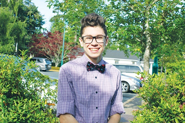 Gay student finds support in Parksville Qualicum Beach