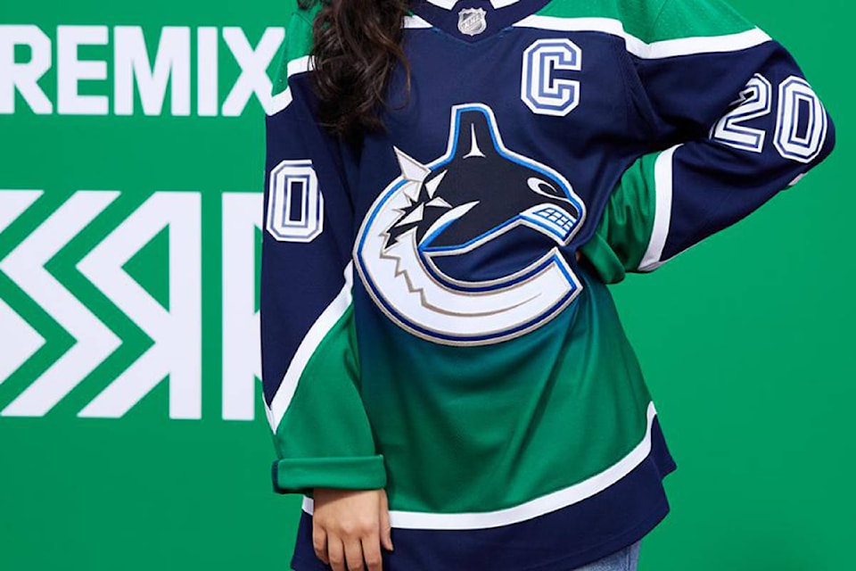 VIDEO Canucks unveil redesigned jersey as part of NHL s Reverse Retro collection Parksville Qualicum Beach News