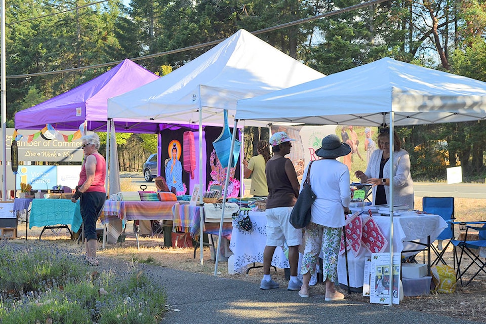Summer by the Sea Street Market, located at 1275 Island Highway in Parksville, on Tuesday, July 21, 2021. The street market operates from 4 p.m. to 8 p.m. every Tuesday until Aug. 31, 2021. (Mandy Moraes photo)