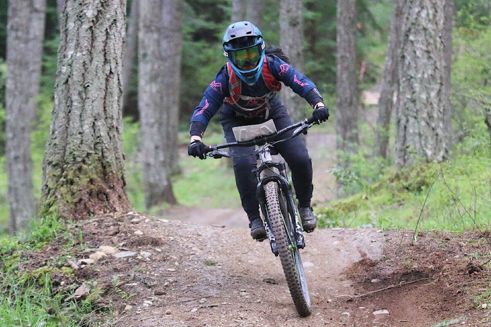 More than 200 riders competed at the Mount Tzouhalem Enduro stage of the Island Cup Race Series on Sunday, April 24. (Kevin Rothbauer/Citizen)