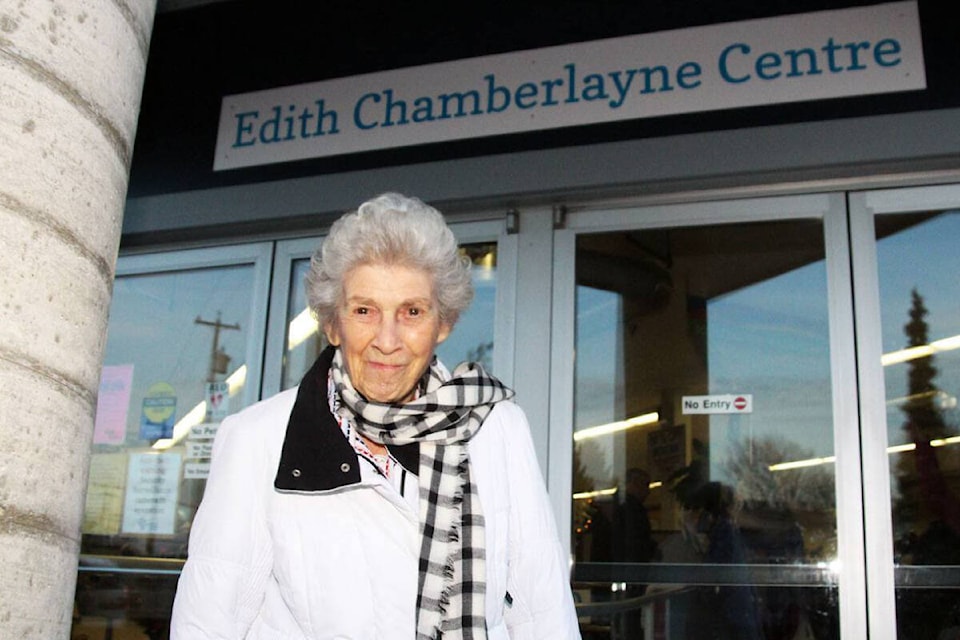 Edith Chamberlayne, one of Society of Organized Services’ three founding members has died at the age of 96.(Submitted photo)