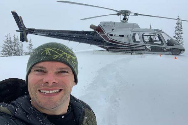 Ryan Doty enjoying a break more than 8,000 feet up. (Ryan Doty)