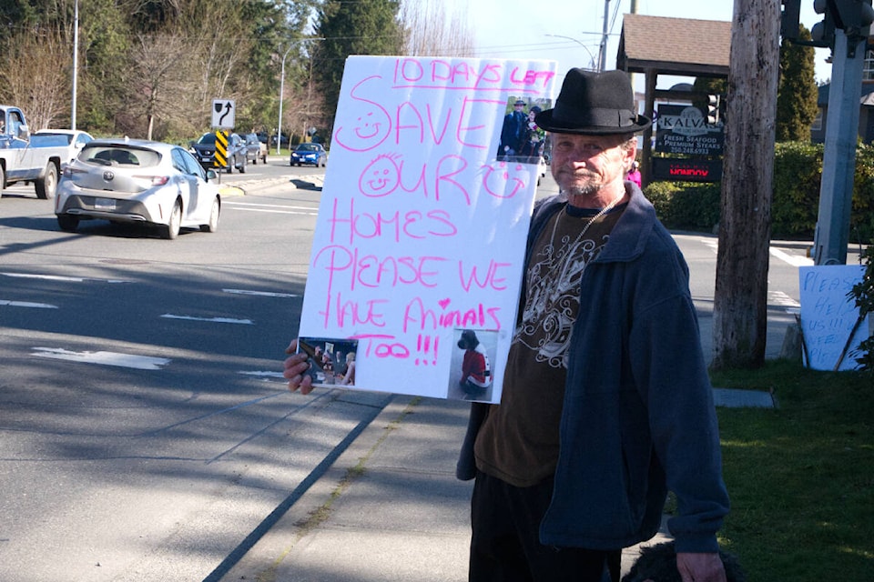 Some residents of the temporary supportive housing at the VIP Motel in Parksville, also known as Ocean Place, are concerned where they will go after the facility closes its doors March 31. Pictured is Rod Nall. (Kevin Forsyth photo)