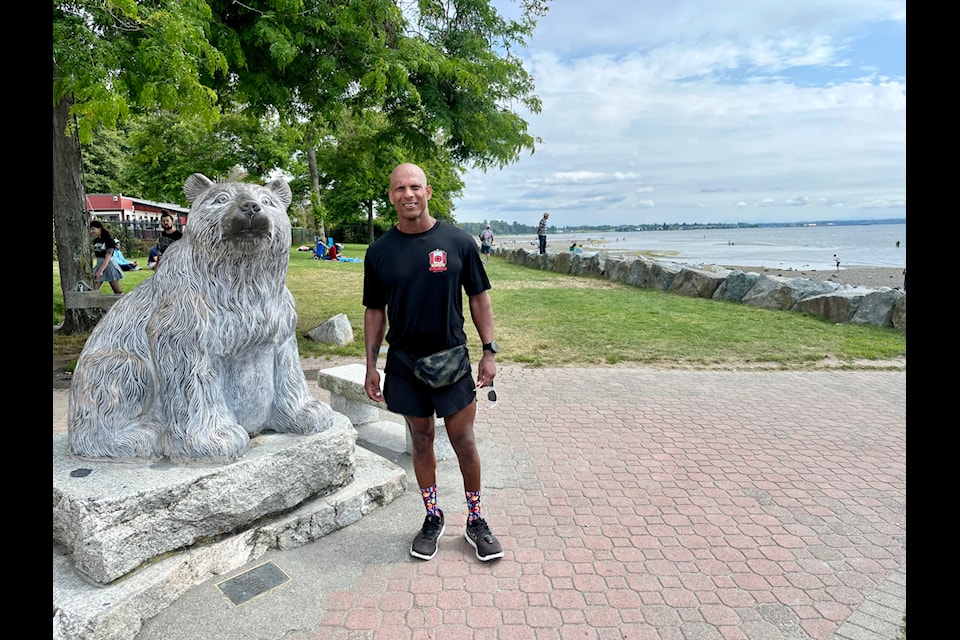 South Surrey resident and runner Sachin Latti completed running 60 kilometres a day for 60 days in a row in White Rock Sunday (Aug. 11).