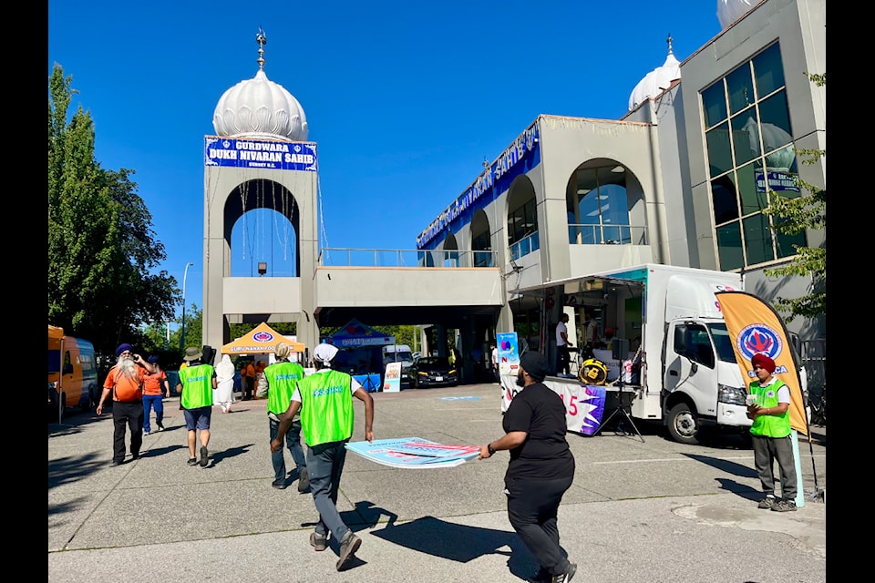 Guru Nanak Food Bank (GNFB) held its fourth annual Mega Food Drive in Surrey Sunday (July 7).