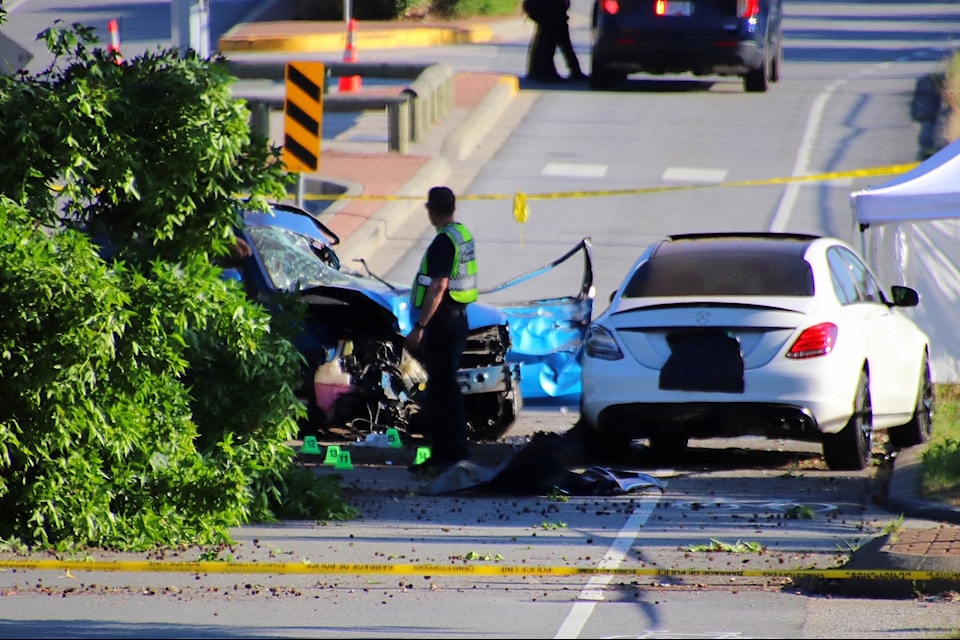 A fatal crash caused the closure of 144 Street in Surrey Sunday morning.
