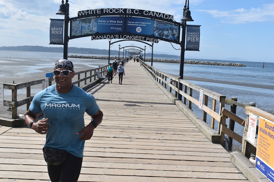 Canada Border Services Agency officer and Semiahmoo Peninsula resident Sachin Latti is running 60 kilometres a day for 52 days in a row to raise funds for New Westminster's Honour House Society. 