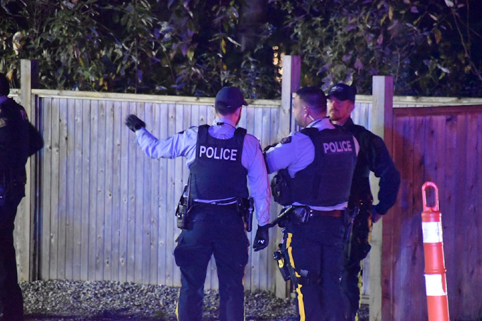 Surrey RCMP investigate in Clayton on Monday evening (Nov. 25). 