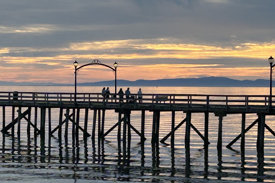 White Rock pier in the early sunset on Nov. 7, 2024.