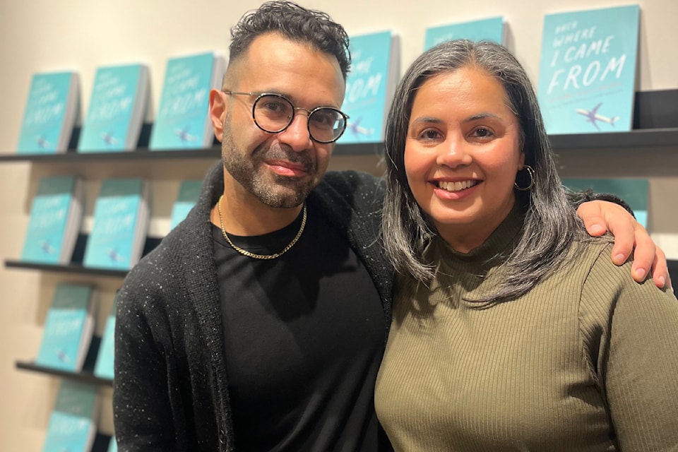 Taslim Jaffer and co-editor Omar Mouallem at the Nov. 19 book launch in Edmonton.